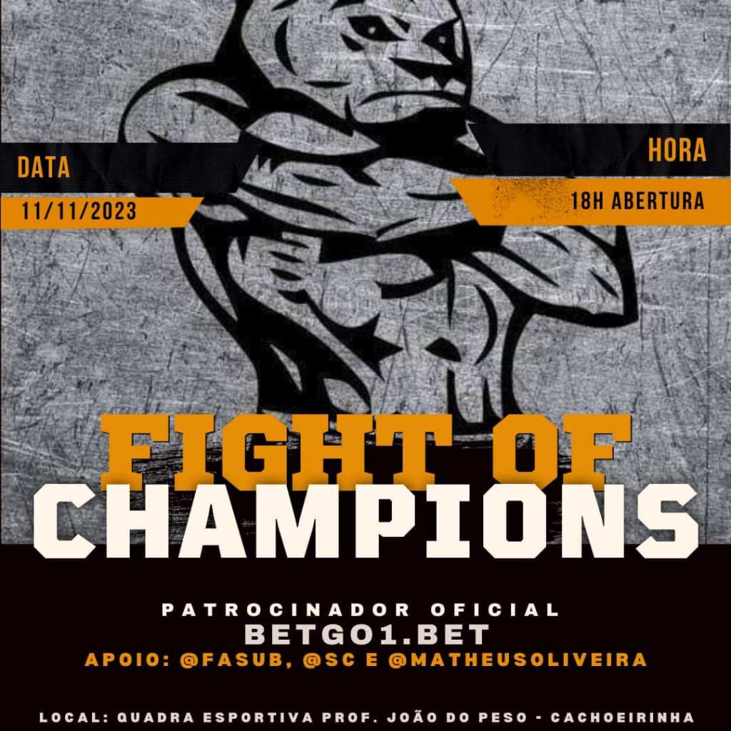 Fight Of Champions marca edição inaugural para novembro em&nbsp;Manaus/AM