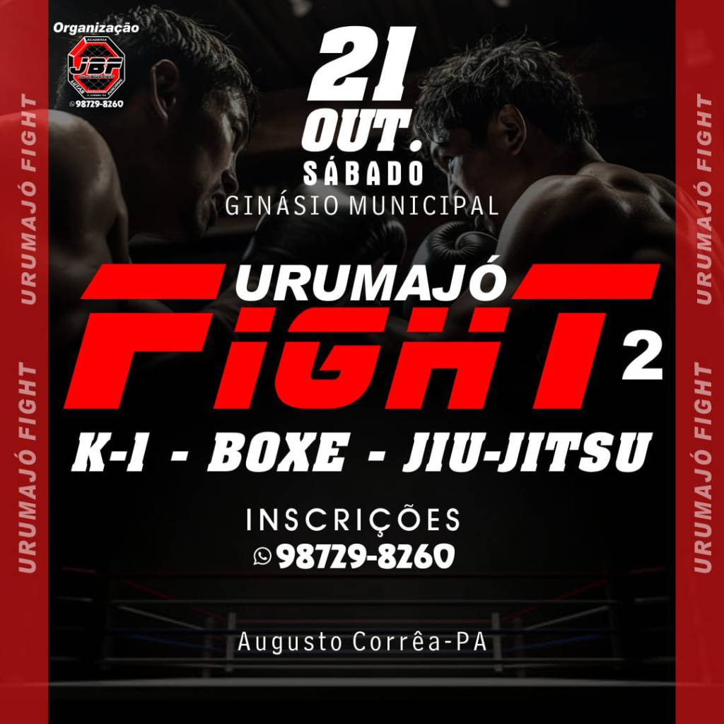 Urumajó Fight 2: Evento é marcado para o fim de outubro em Augusto&nbsp;Corrêa/PA