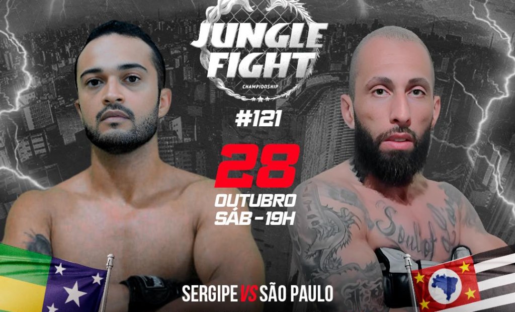 Elton Dentinho enfrenta Robson Silva em duelo São Paulo vs. Sergipe no Jungle Fight&nbsp;121