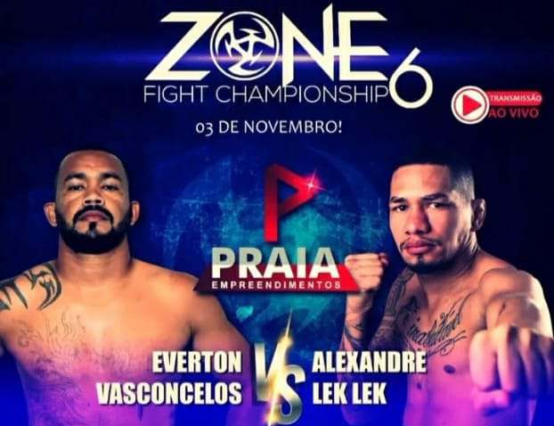 Everton Vasconcelos faz revanche histórica com Alexandre Lek Lek no Zone Fight Championship 6; saiba&nbsp;mais