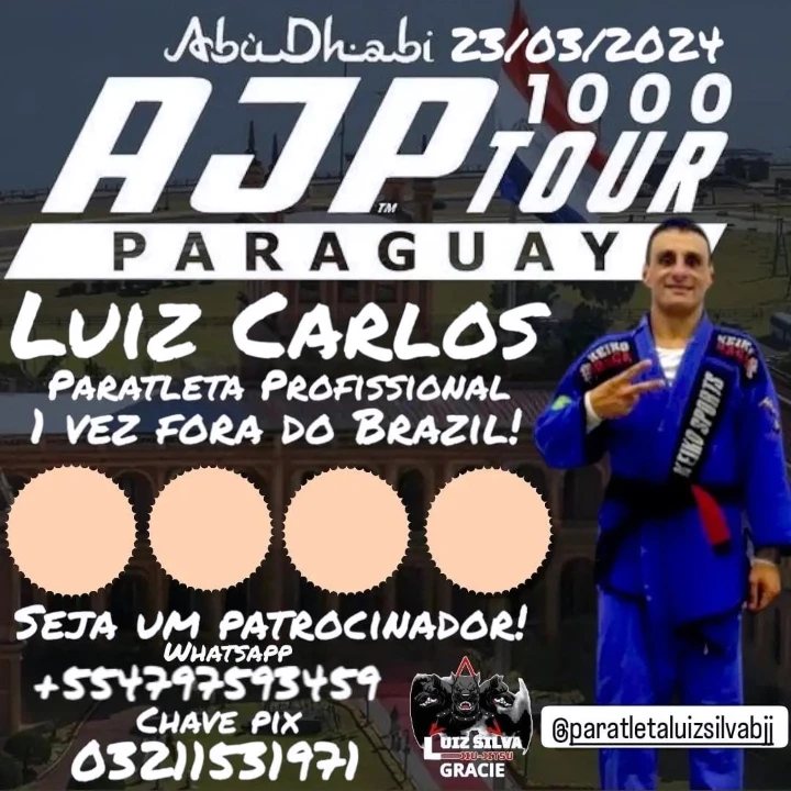 Para-atleta faixa-preta de Blumenau/SC: Luis Silva entra em ação no AJP Tour 1000 em março no&nbsp;Paraguai