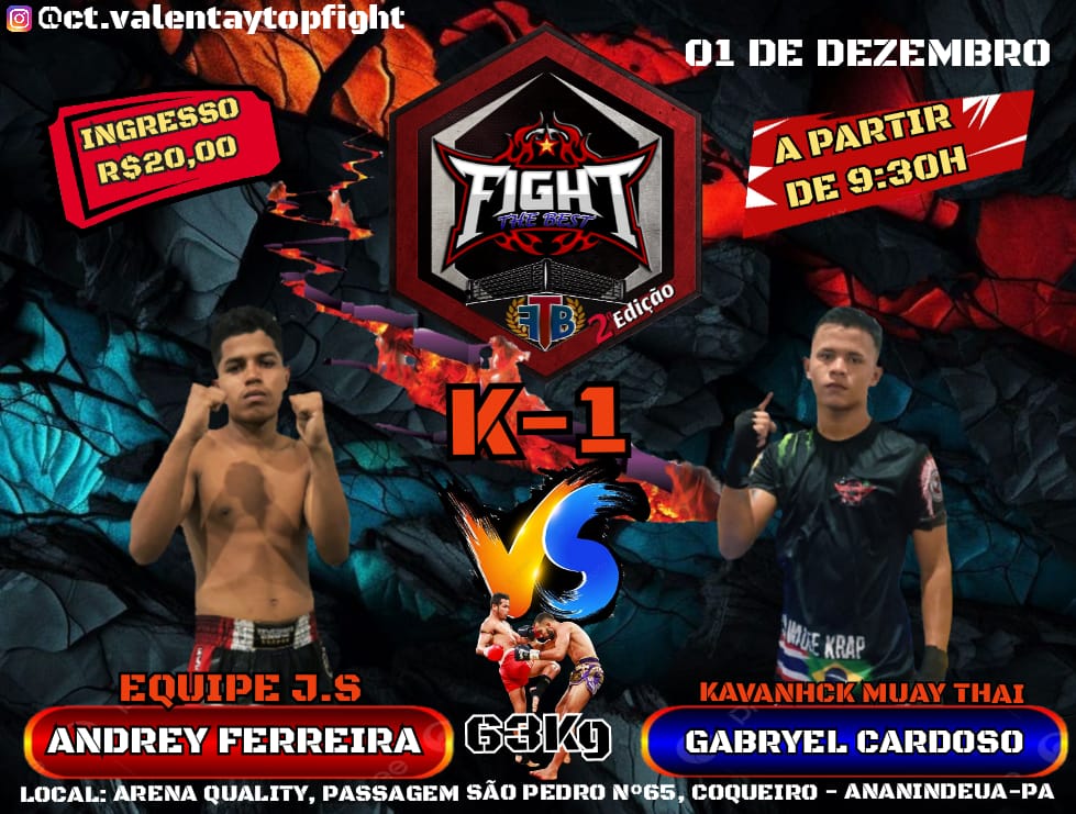 Fight The Best 2 tem 25 duelos casados; confira&nbsp;card