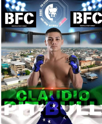 Claudio Pitbull é confimado no card do Baratella Fight Combat em dezembro em&nbsp;Rondônia