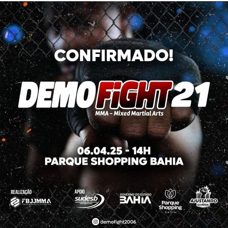 Demo Fight 21 é marcado para o início de abril em Lauro de&nbsp;Freitas/BA