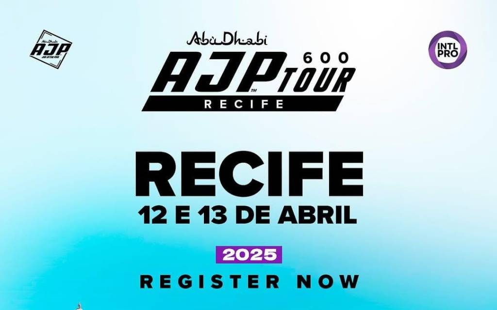 Recife recebe etapa do AJP Tour em&nbsp;Abril