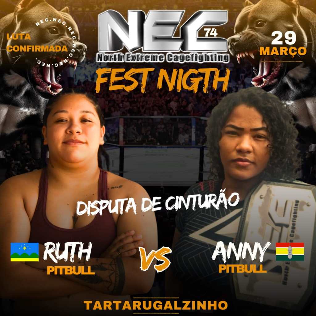 NEC 74 – Fest Night: Evento agita Tartarugalzinho no interior do Amapá no fim de março; confira o card&nbsp;completo