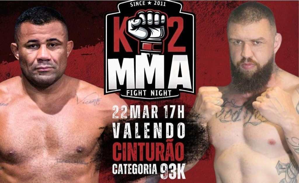 K2MMA Fight Night 7:   Cleber Souza e Flávio Magon se enfrentam na luta principal; confira o card&nbsp;completo