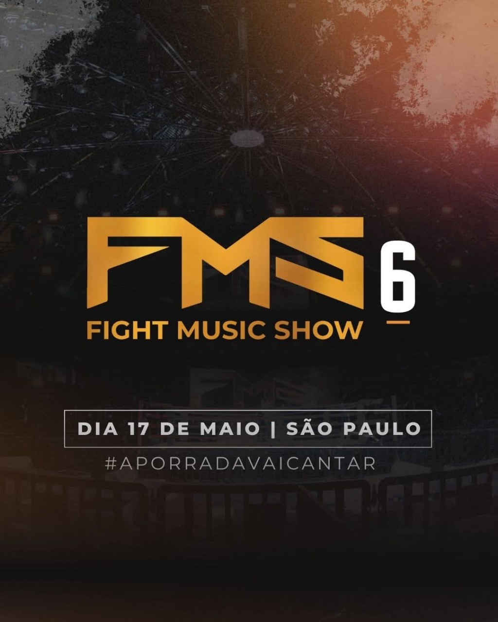 Com Acelino Popó vs. Duda Nagle no main event, Fight Music Show 6 acontece em maio em São&nbsp;Paulo/SP