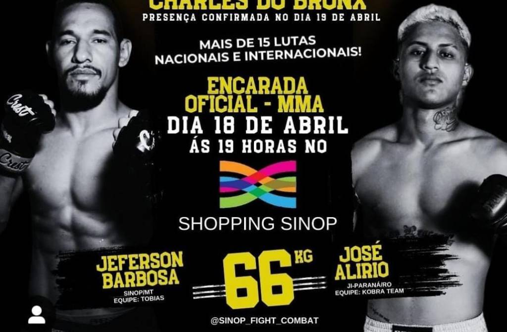 Sinop Fighting Combat 4 acontece em abril no interior do Mato Grosso; confira o&nbsp;card