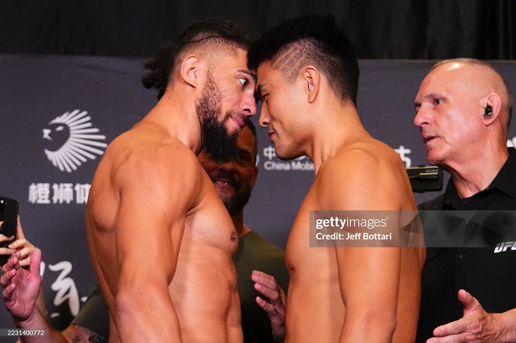 UFC Fight Night 257 – Pesagem: Johnny Walker e Mingyang Zhang batem peso e confirmam luta principal em&nbsp;Xangai