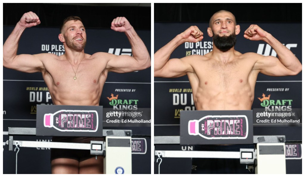 UFC 319 – Pesagem: Du Plessis e Chimaev confirmam disputa de cinturão dos médios e brasileiros passam pela&nbsp;balança