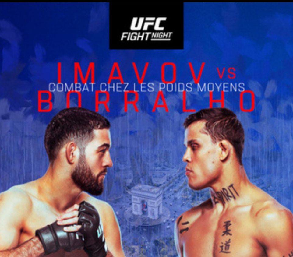 UFC Fight Night 258: Imavov vs. Borralho na luta principal,  Ruffy no co-main event e mais 3 brasileiros em ação na ‘cidade luz’; confira o card&nbsp;completo