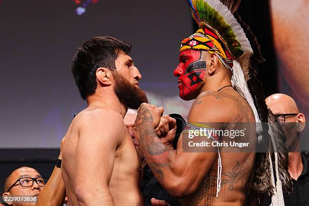 UFC 320 – Pesagem: Ankalaev, Poatan, Dvalishvili e Sandhagen batem peso e confirmam disputas de&nbsp;cinturões