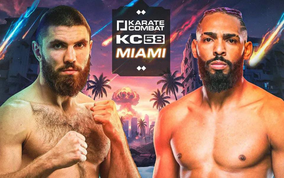 Karate Combat 58: Ex-UFC Cláudio Ribeiro enfrenta Sergey Ponomarev em duelo de estreantes em Miami nos Estados&nbsp;Unidos