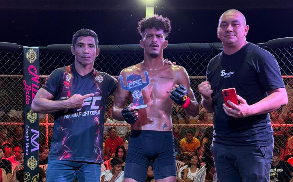 Prainha Fight Combat 9: Gabriel “Saturno” nocauteia Esmael Barbosa e conquista segundo triunfo em&nbsp;dezembro