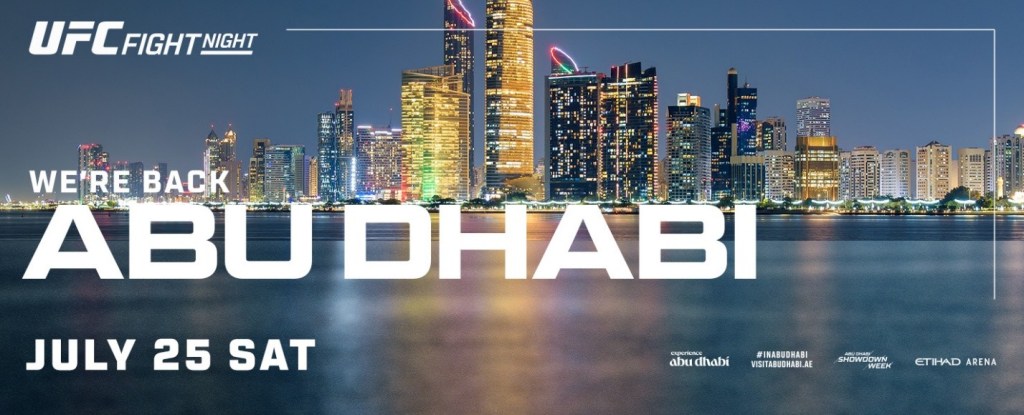 UFC retorna a ABU Dhabi no fim de Julho com evento que promete ‘card de&nbsp;destaque’